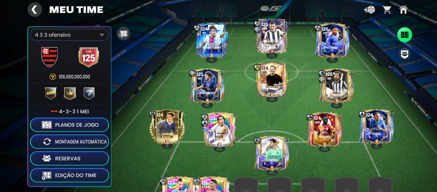 FIFA mobile, conta top GR 125