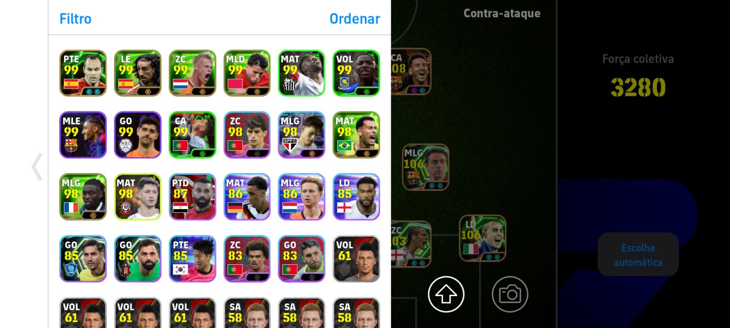 Conta eFootball - COMPLETA 3280 Força Coletiva [PEGA MAIS] Com maldini novo!
