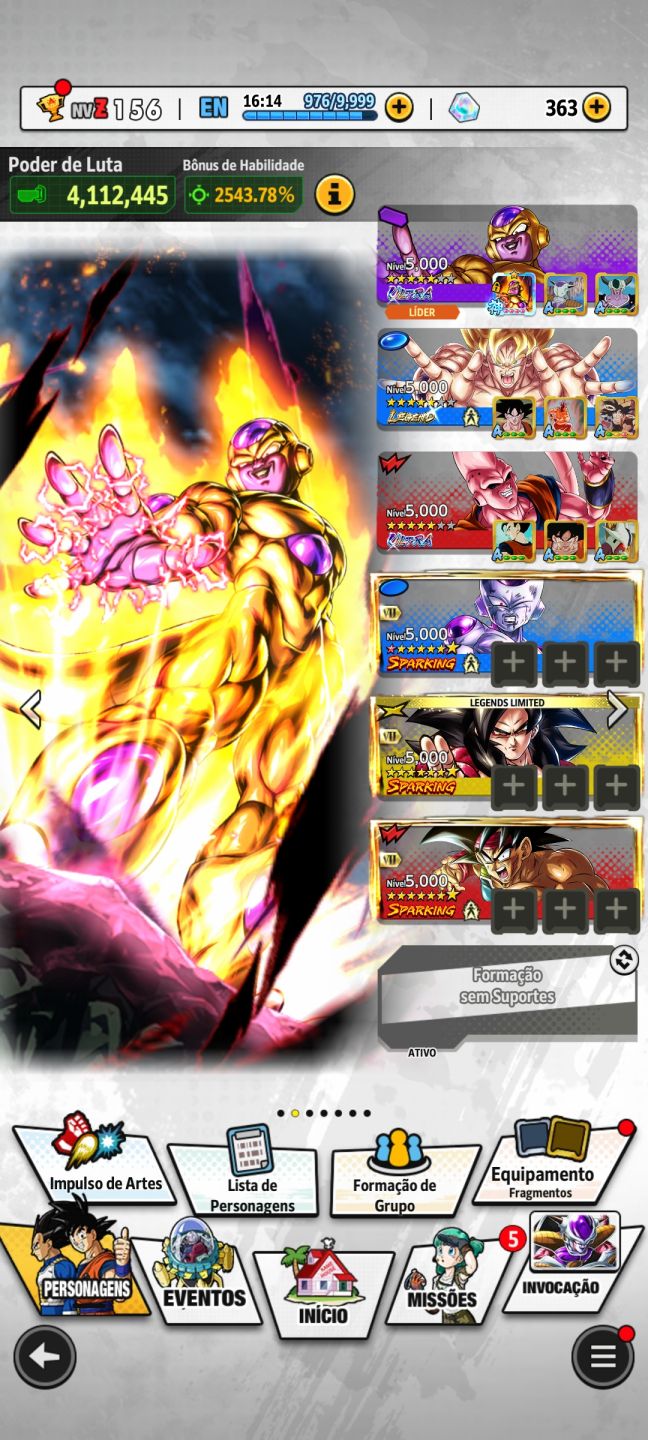 Conta de dragon ball legend