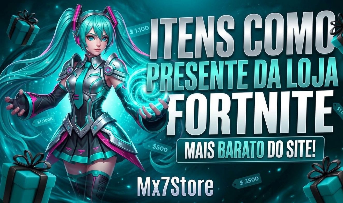 Pack de V-Bucks em Itens | Fortnite via Presente