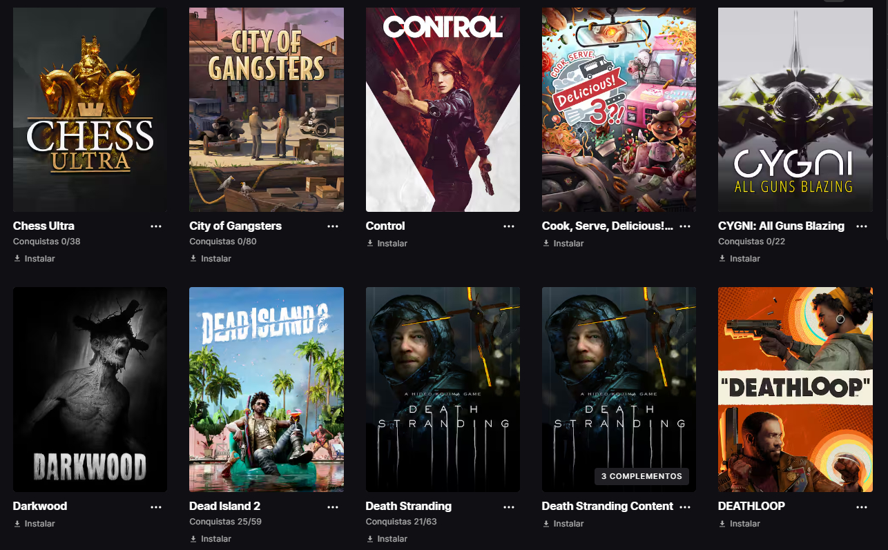 SUPER CONTA EPIC GAMES JOGOS TOP + PREÇO IMBATÍVEL!