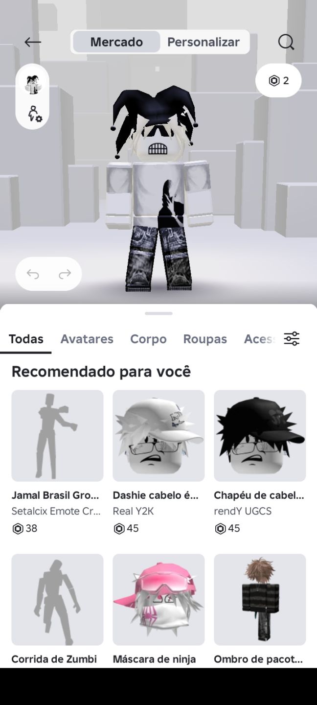 Conta de roblox boa monte de jogos do roblox monte de roupas