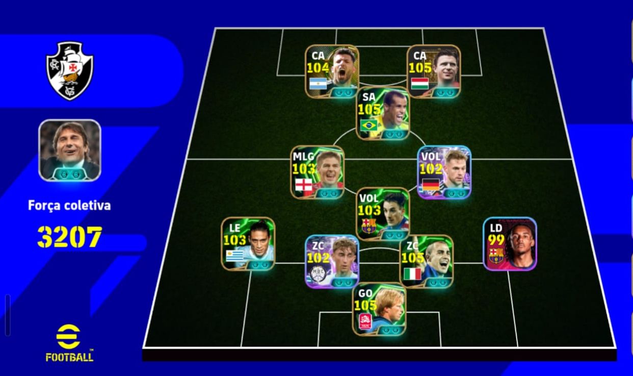 CONTA DE EFOOTBALL COM 3207 DE FORÇA SEM GOOGLE PLAY