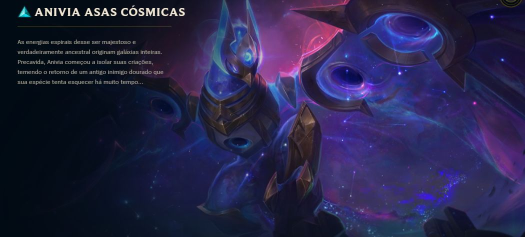 Conta Lvl 30 com Skins AKALI DRX, ANIVIA ASAS CÓSMICAS, RUMBLE KWAI CAFÉ, TALON