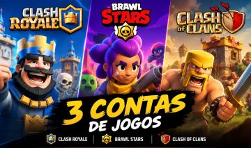 CONTAS JOGOS SUPERCELL UPADAS COM MUITOS ITENS. (CONTA ANTIGA DE BRAW)