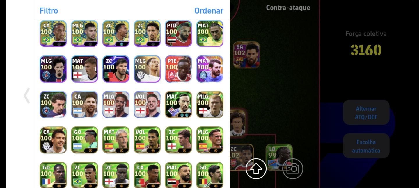 Conta Efootball com Cartas Raras e Especiais!! Chama!!