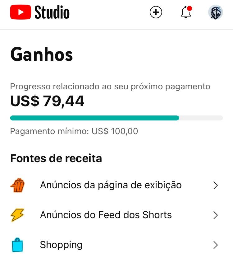 Canal do YouTube com mas de 150 mil escritos monetizado gerando receita