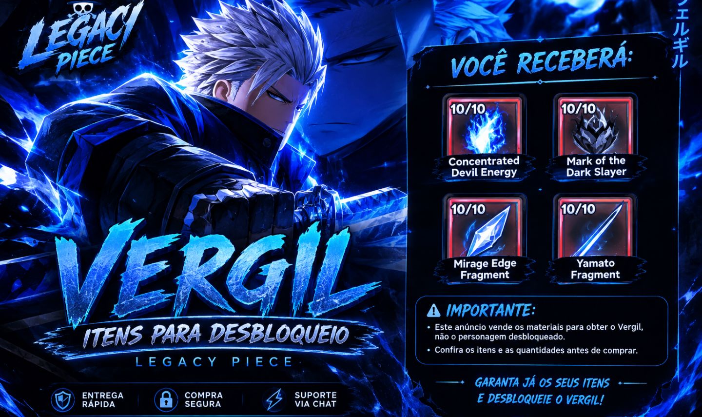Legacy Piece - Vergil (melhor preço)
