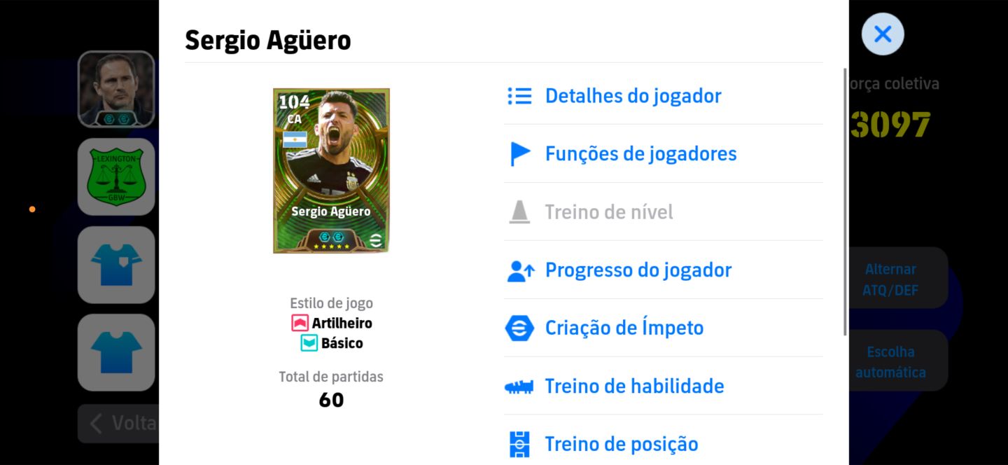 Conta efootball novo Cristiano 107 aguero 104 blitz culler(preço negociavel)