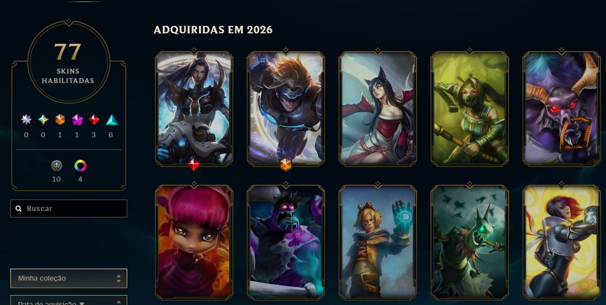CONTA LEAGUE OF LEGENDS - 33 SKINS | ULTIMATE MITICAS E LENDARIAS - FULL ACESSO