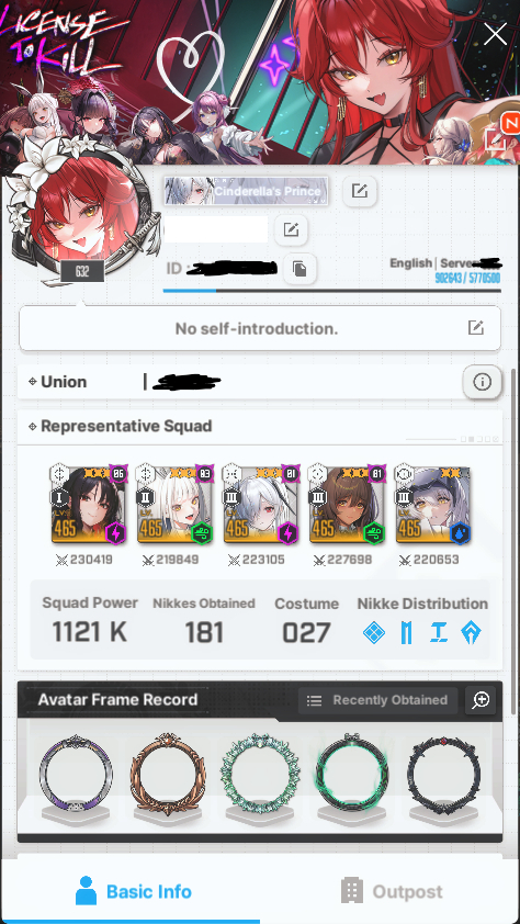 Nikke: Lvl 680, 1319K Power, 194 Nikkes, 27 Costumes / NA