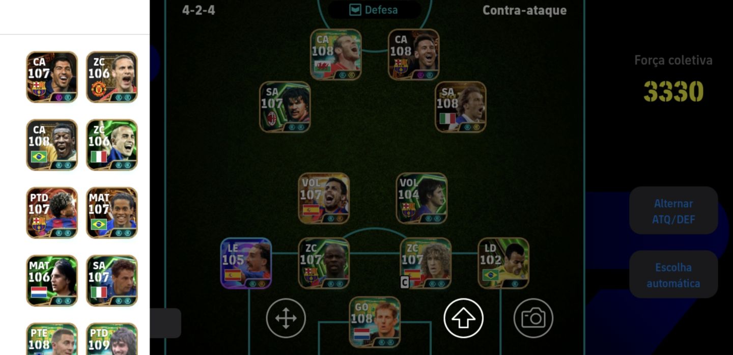 Conta efootball fulll Del Piero, best, hard, Messi msn, van der sar e mais