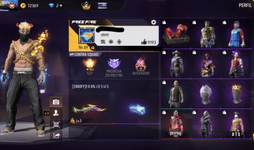 CONTA FF GEMADA COMPLETA,LEVEL 69,+370 PEITORAIS ,ITENS EXCLUSIVOS +