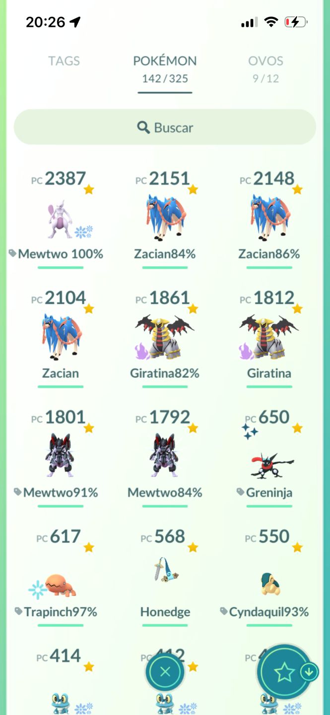 Conta de Pokémon com 142 Pokemon's, Nível 26, conta para iniciantes bem no jogo