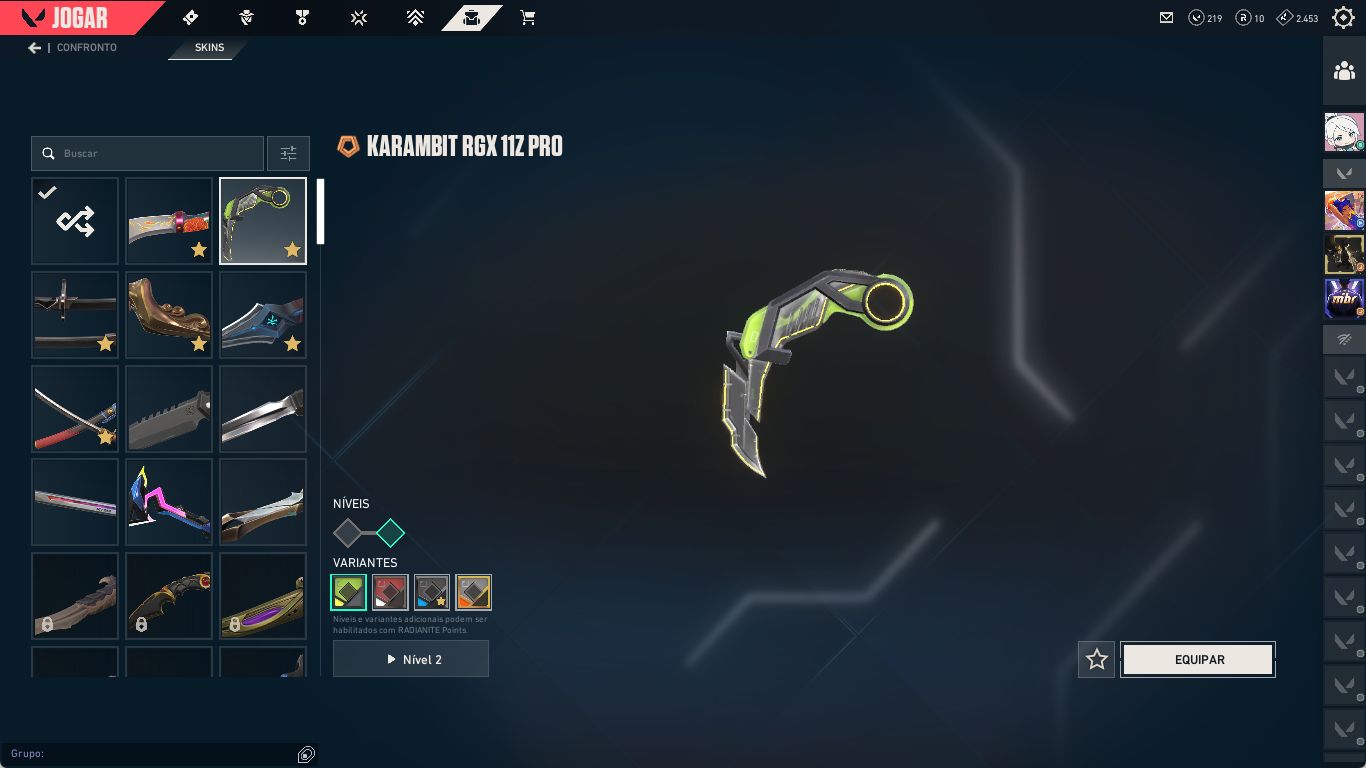 VALORANT Diamante | Nível 334 | +30 Skins | Kuronami, RGX e Facas Premium