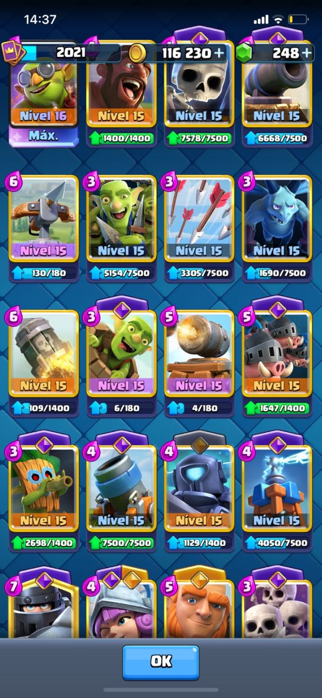 Conta clash royale 2017, full gemada, full acesso