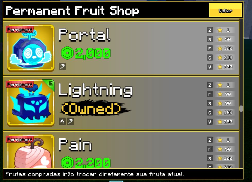 CONTA BLOX FRUITS | DIVERSAS GAMEPASS E SKINS