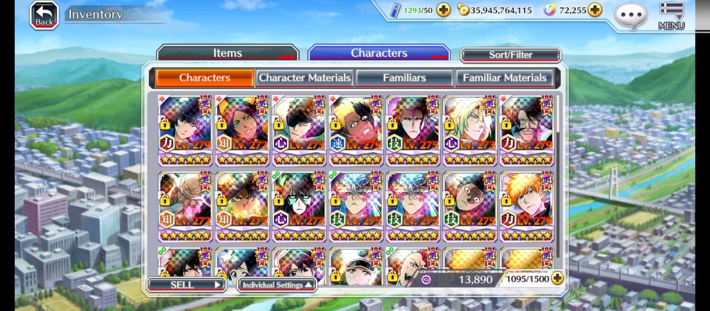 Super REROLL Bleach Brave Souls, Rank 300 + 72k de ORBS
