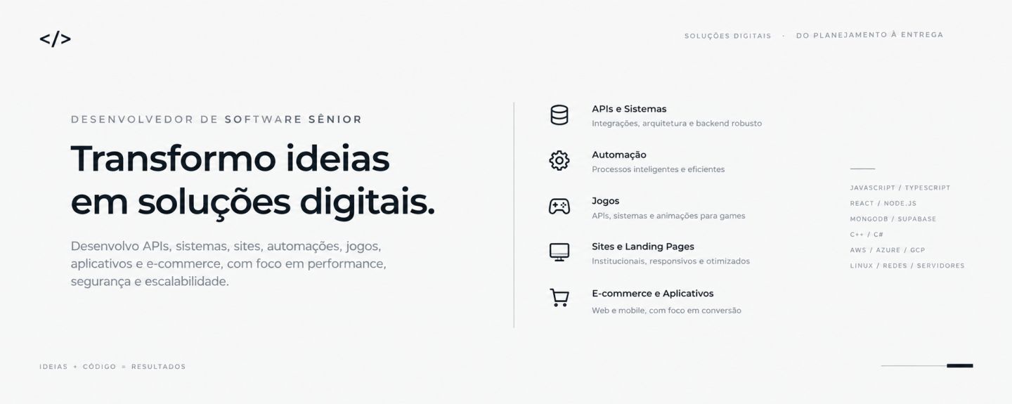 Programador / Desenvolvedor Web - Criação de Websites,sistemas e automações