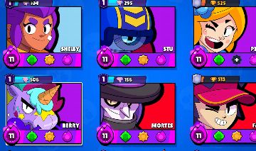 Conta de brawl stars muito boa. 73 brawles, 11 hipercagas, skins lendárias etc..
