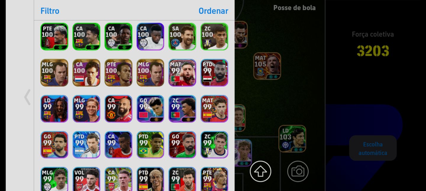 CONTA BRABA COM VÁRIOS LEGENDS
