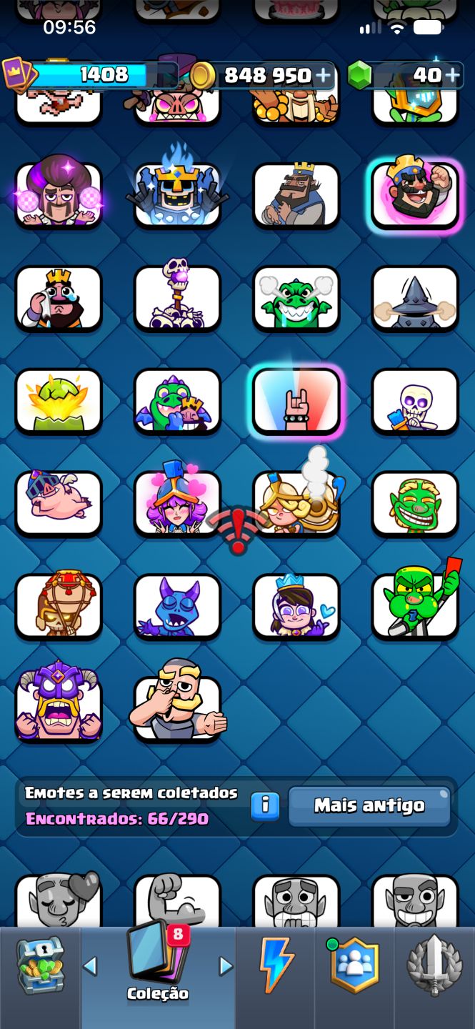 Conta Clash Royale 7652 Troféus Nv 1408 ARENA 20