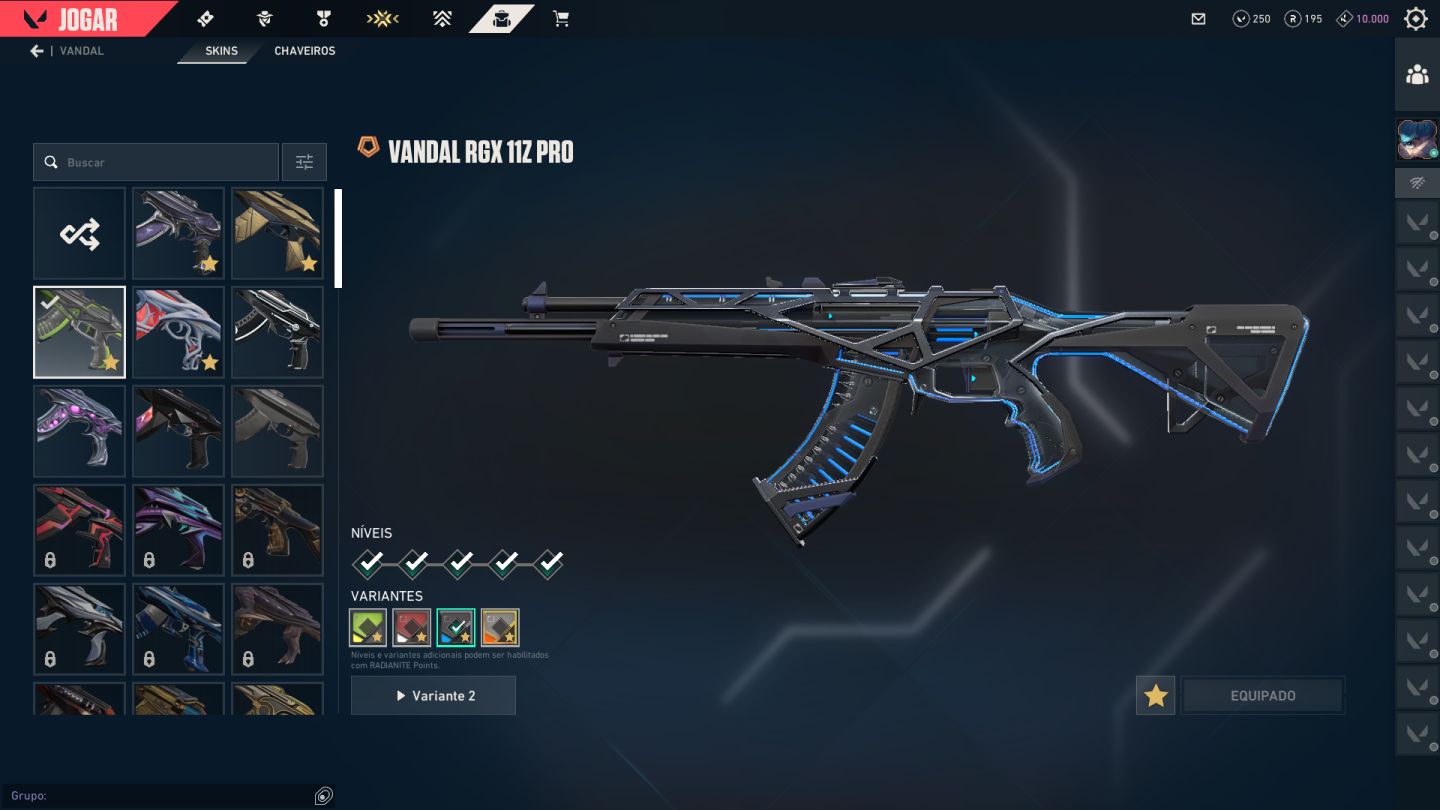 Valorant BR | Lv 193 | 8 Ultra 6 Premium | Vandal Gaia, Saqueador, Araxys e etc.
