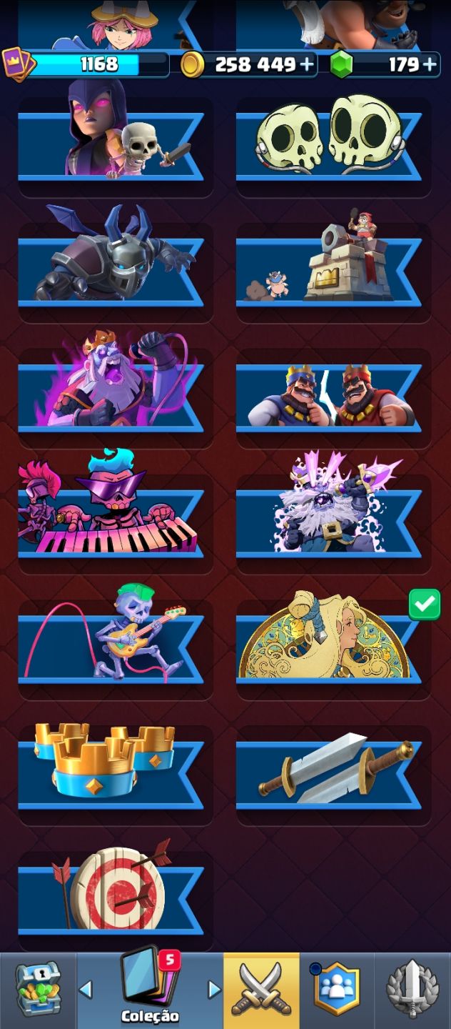CONTA DE CLASH ROYALE COM 9 NOVE ANOS