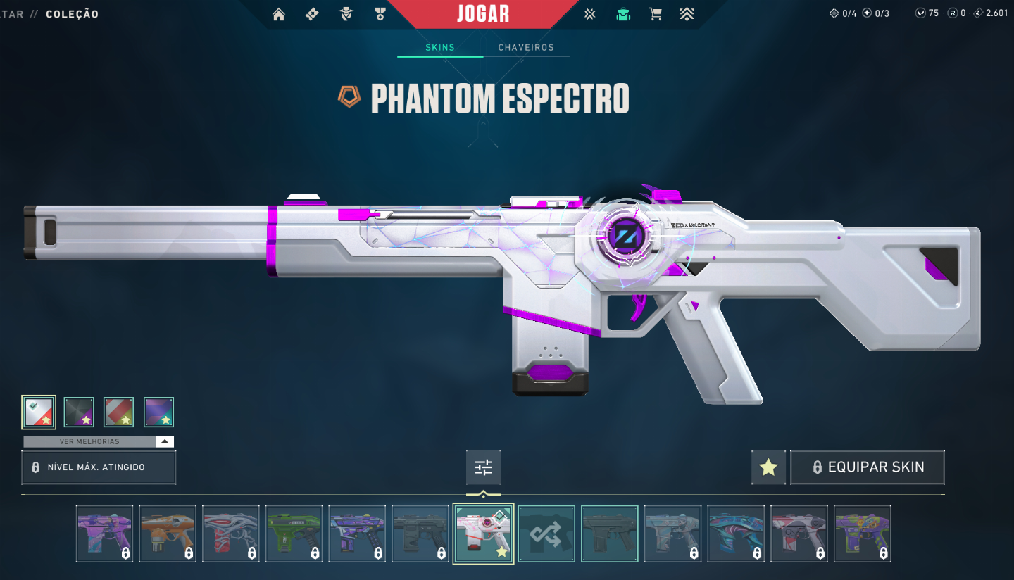 CONTAS VALORANT COM SKIN