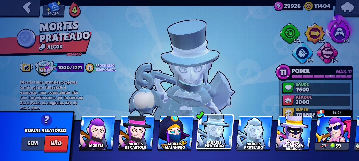 CONTA DE BRAWL STARS 12K DE TROFÉUS