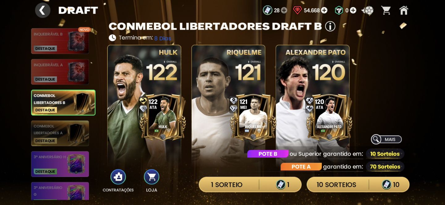 Conta ger 129, muito boa, passo email q esta vinculada. Cartas metas muitos boas