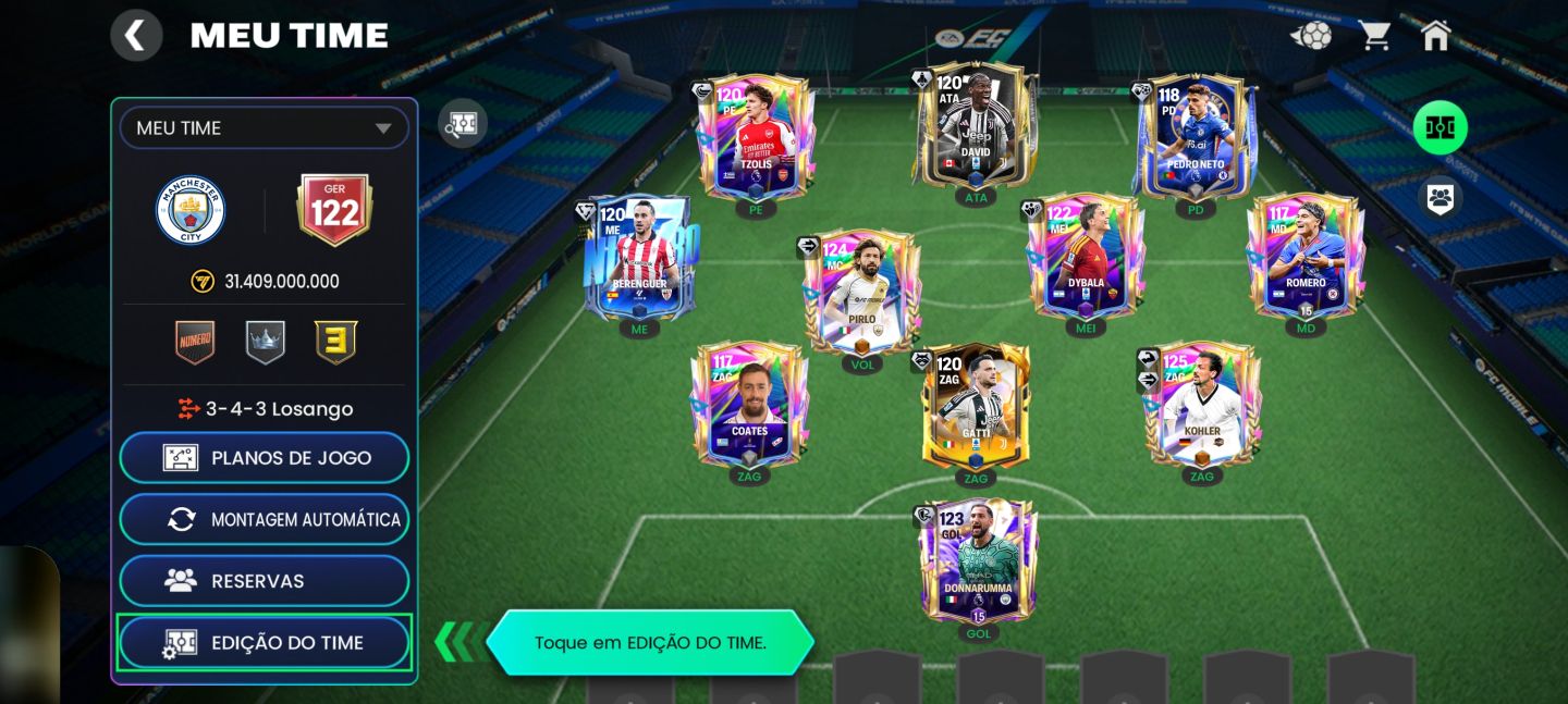 [MENOR PREÇO!] CONTAS DE FIFA MOBILE/EA FC MOBILE - GER 122 PERTO DO GER 123/124