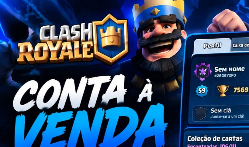 Conta Clash Royale Arena 20 + Evoluções