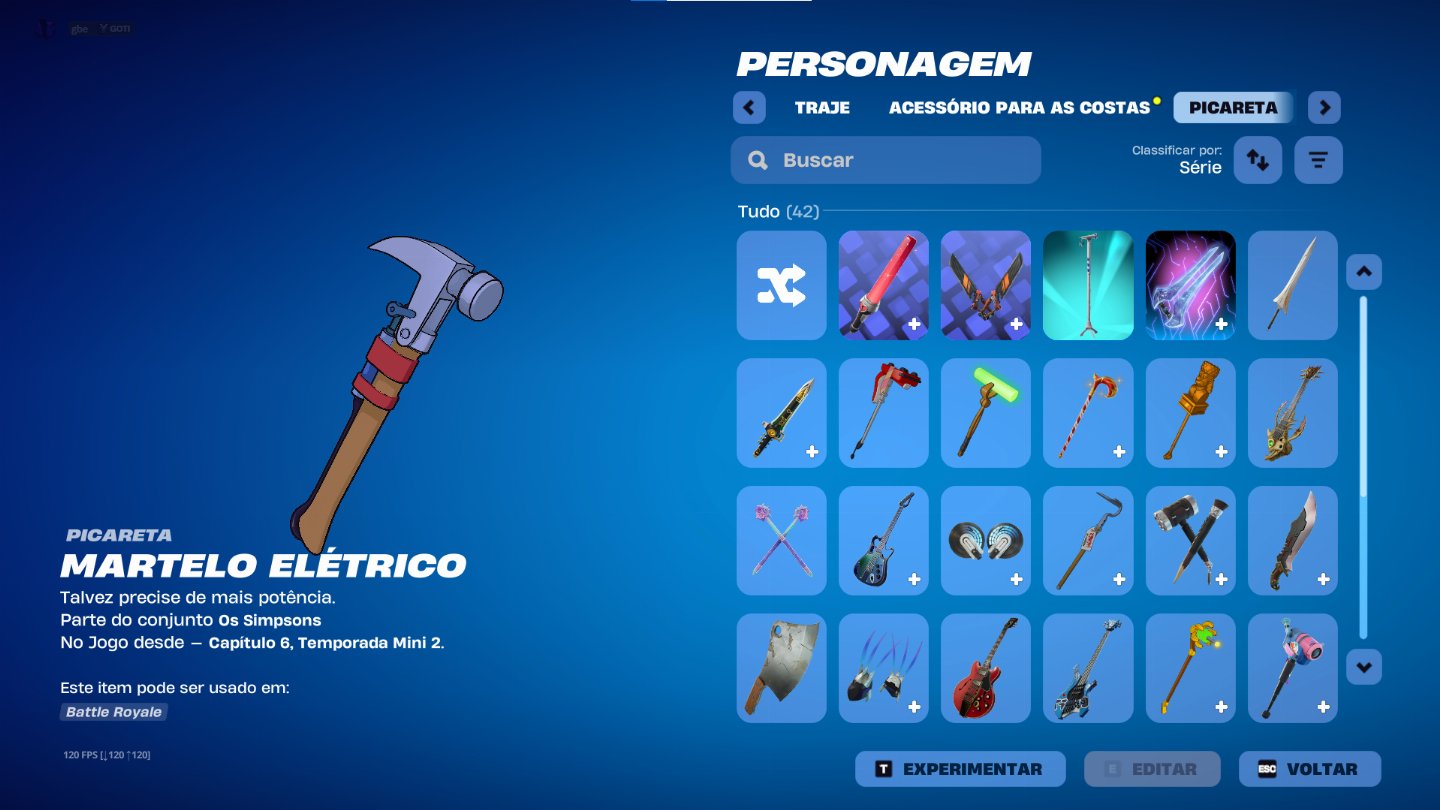 CONTA FORTNITE PASSE EXCLUSIVO SIMPSON
