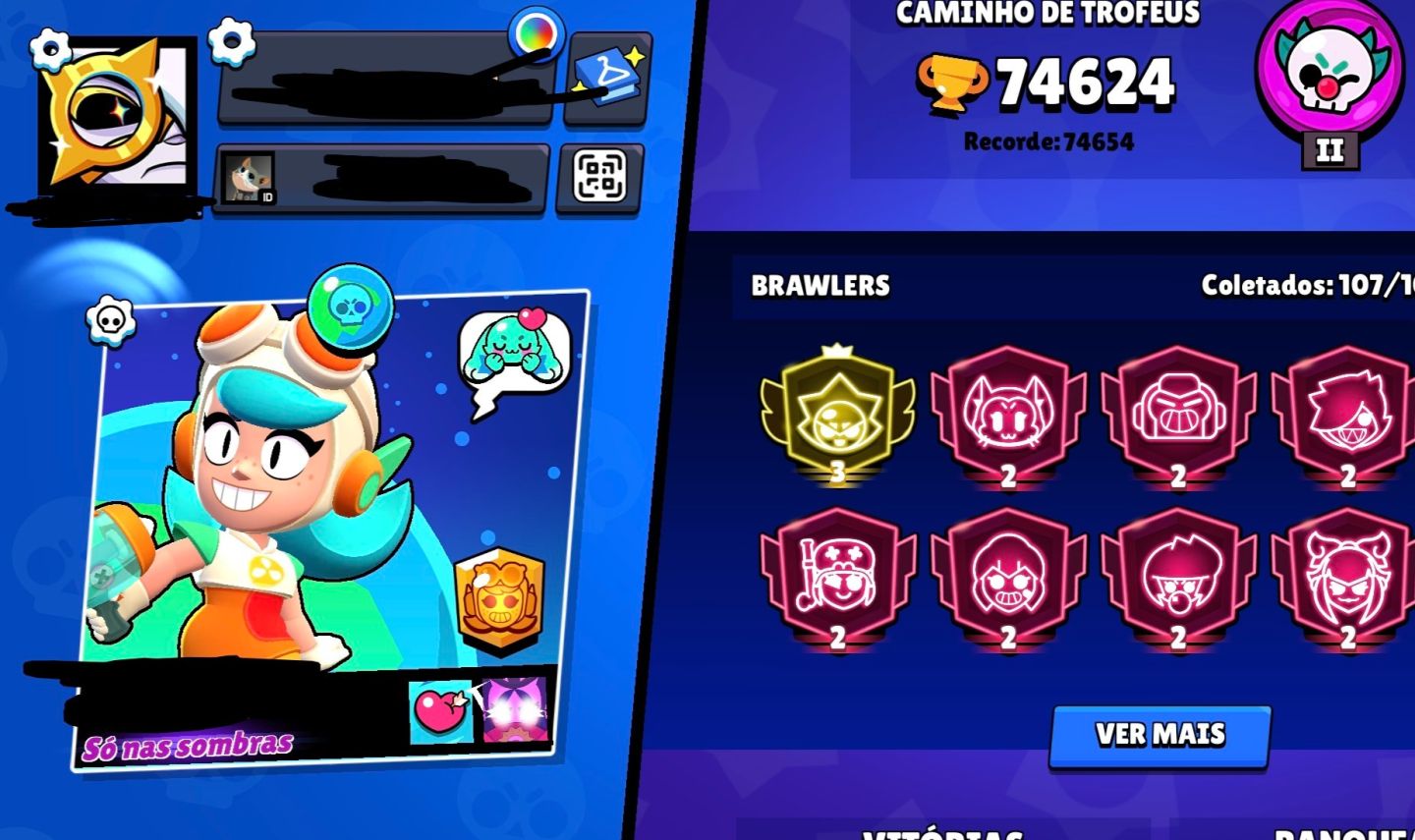 Conta de Brawl Star com muitas skins boas e Prestígio 3 (preço negociável!)