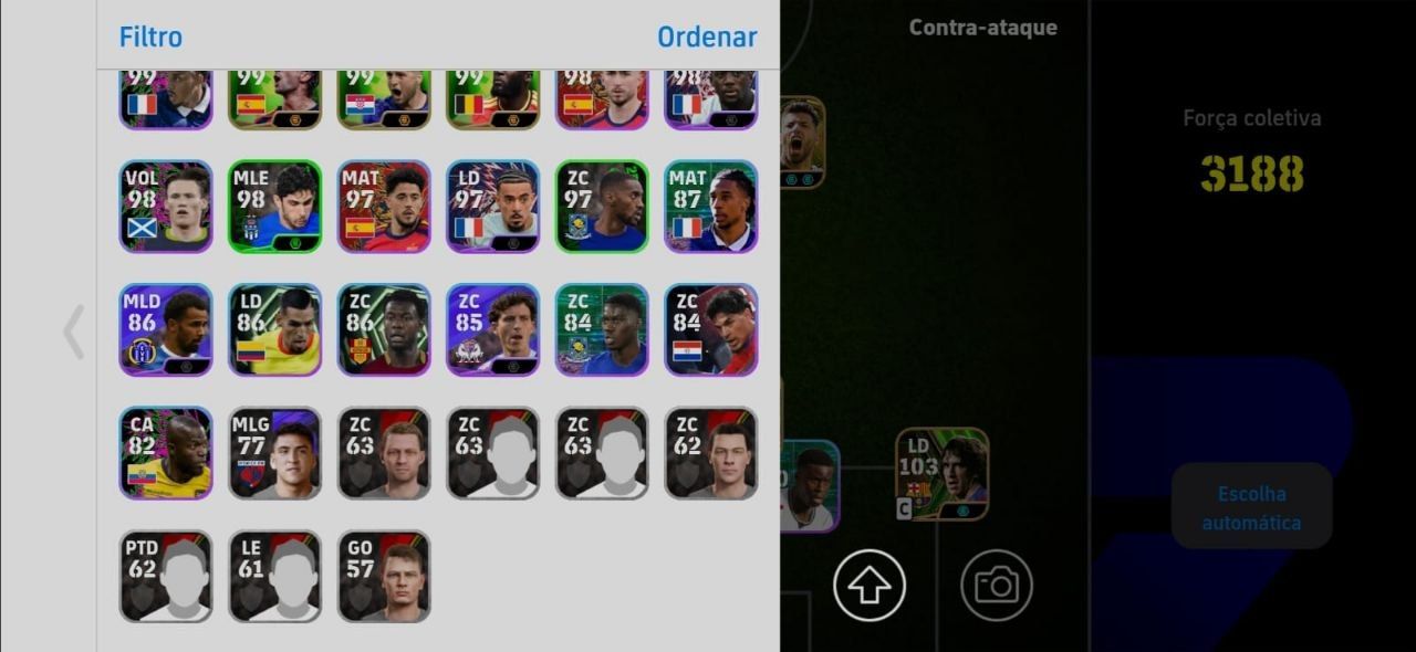 Conta Efootball Rara! Olise Liso + Aguero Blitz + Suarez Blitz + Vozinha e+++!