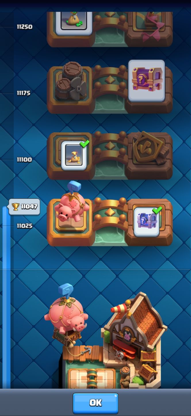 Conta de Clash Royale level 14 com 10k de troféus