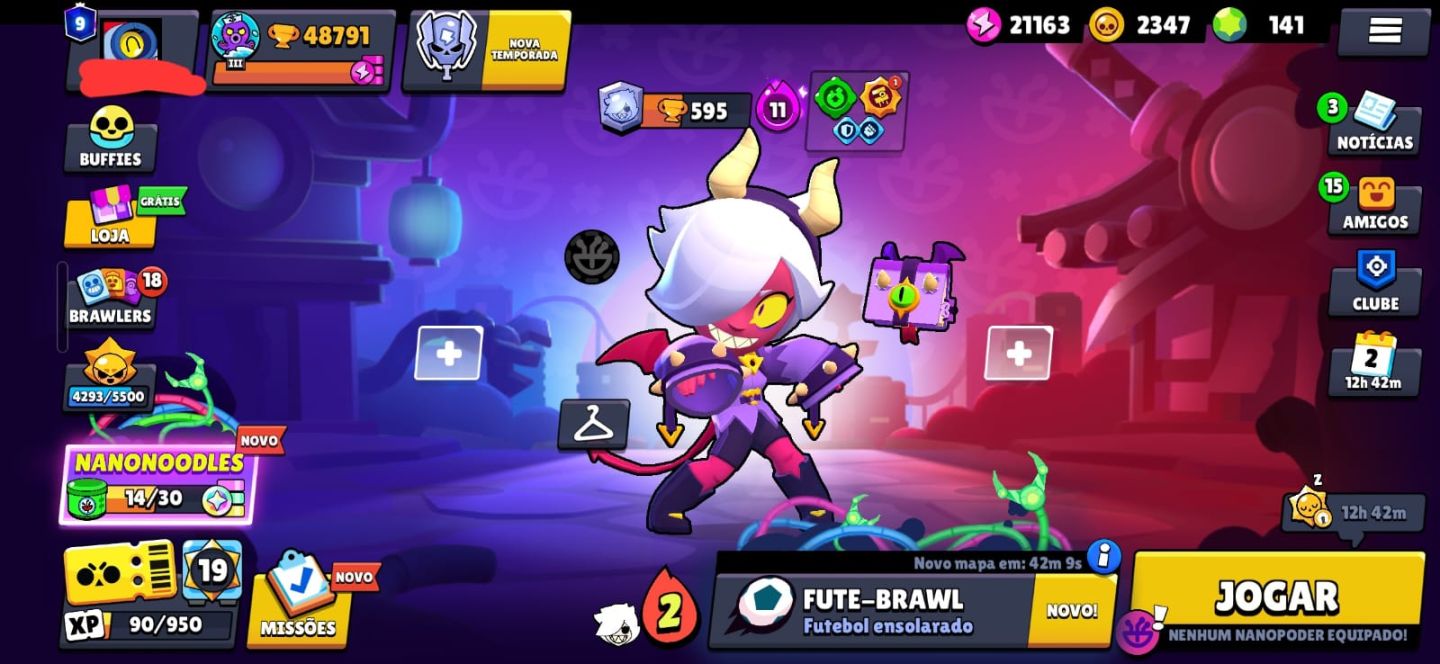 CONTA BRAWL STARS OG 2019 +48K DE TROFEIS MUITO COMPLETA