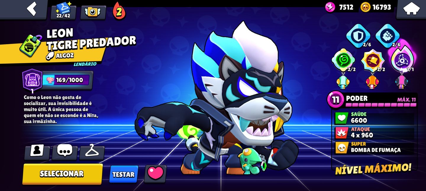 (40% Off) Conta Imperdível | 500 skins | 75 brawlers NV 11 | 3 Pro Pass