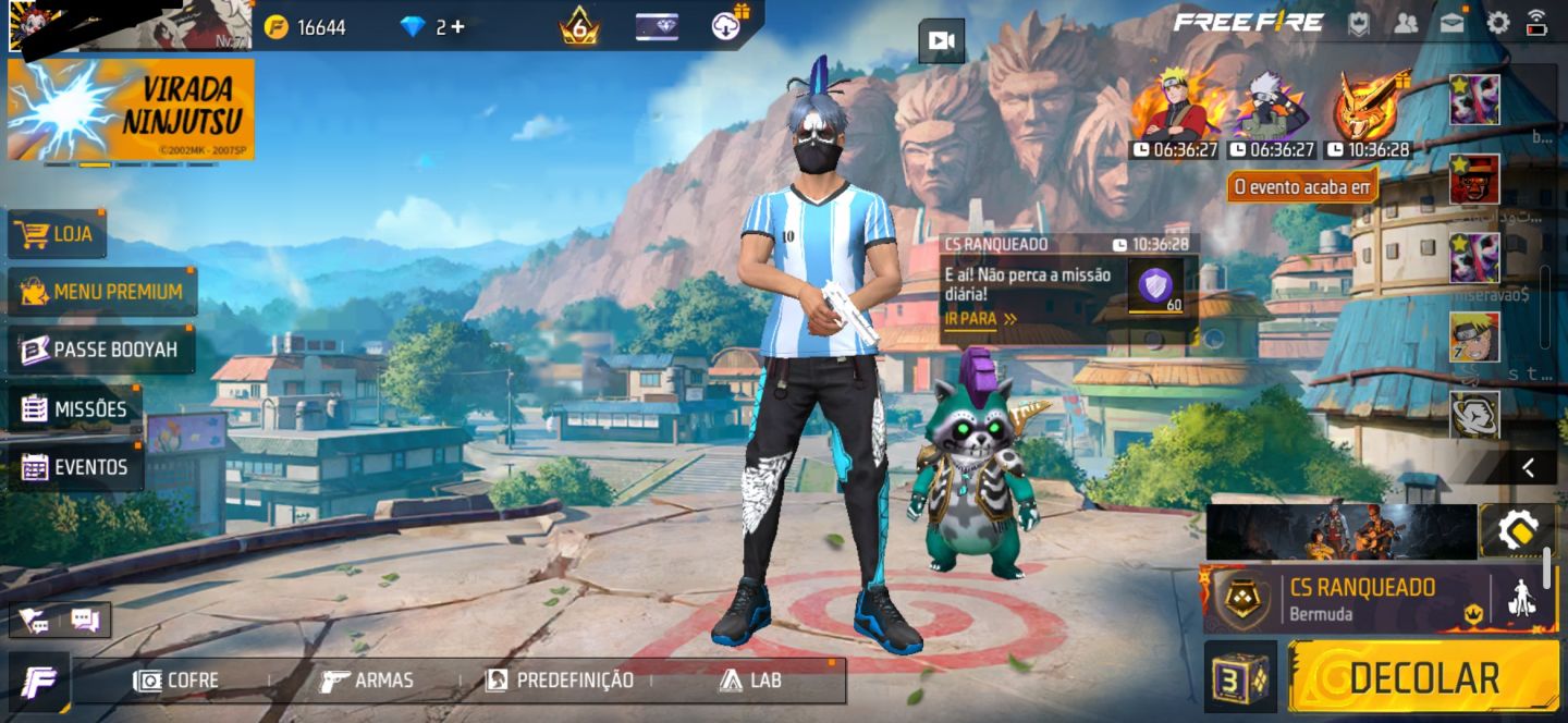 CONTA DE FREE FIRE COM MANDELA