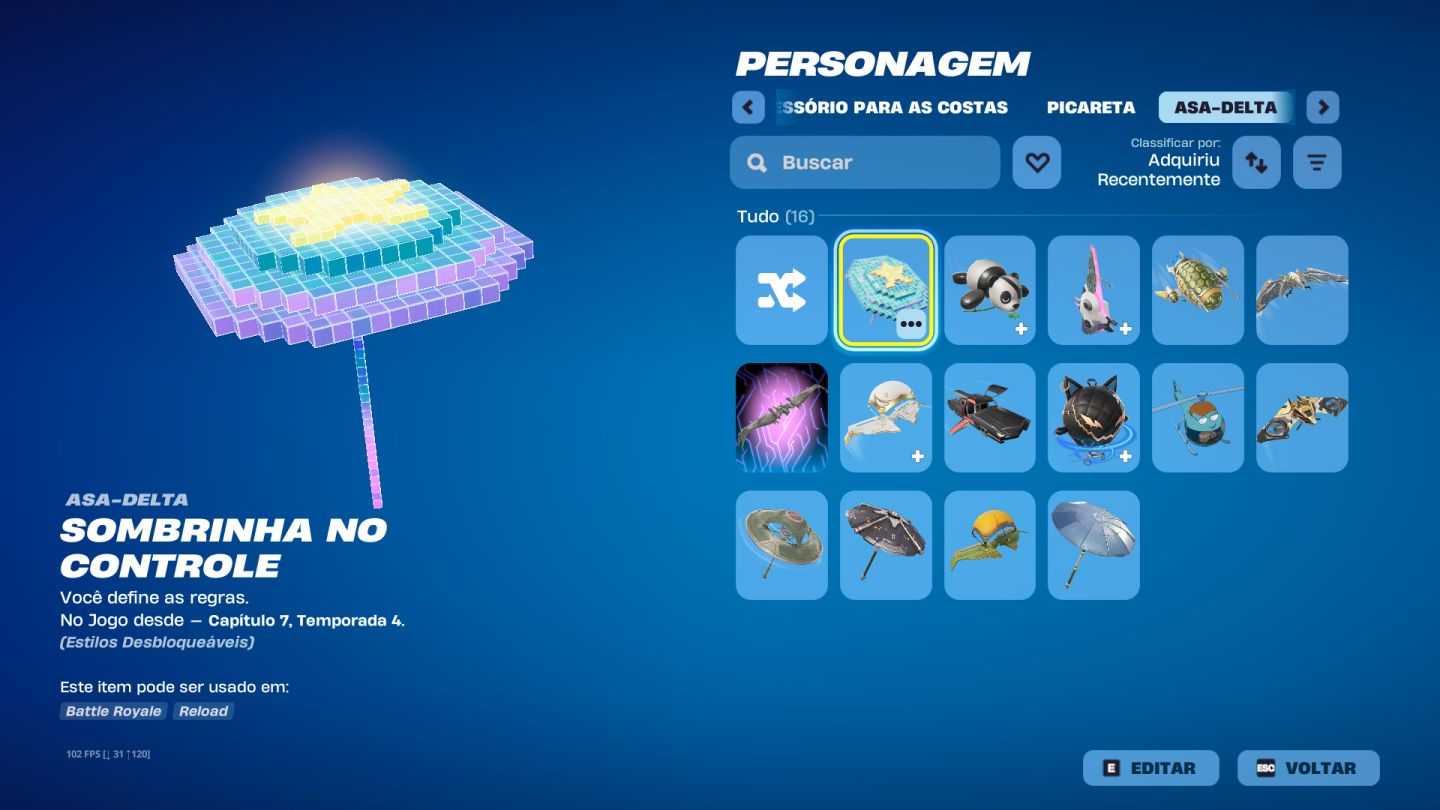 Conta Basica Fortnite/ Skins Tryhards, Compradas de pacotes e da Loja