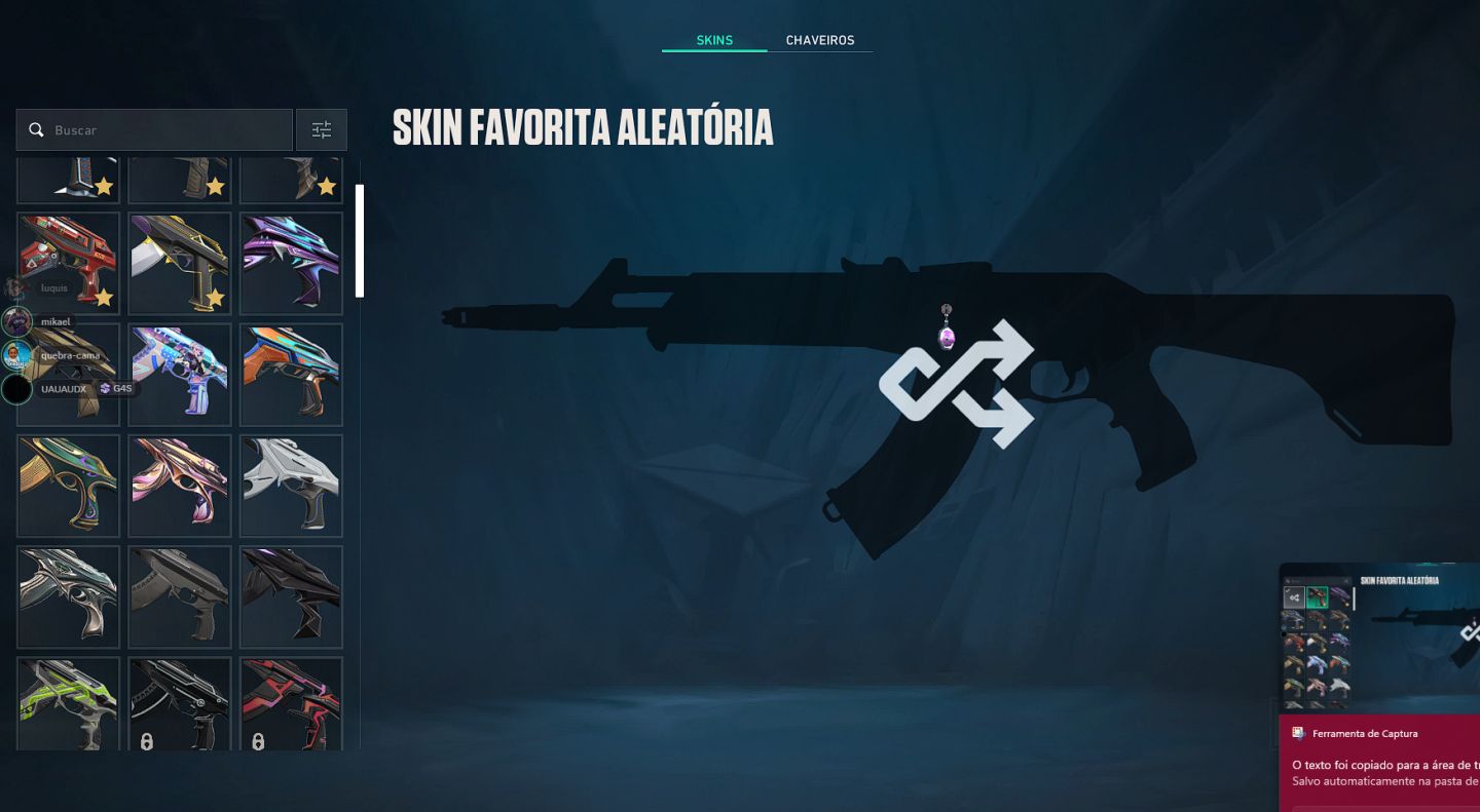 Conta valorant com 12 skin de vandal