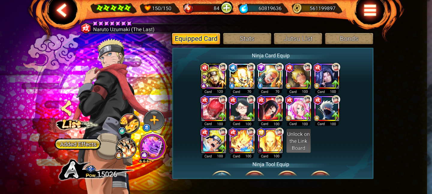 Conta de Naruto X Boruto ninja voltage