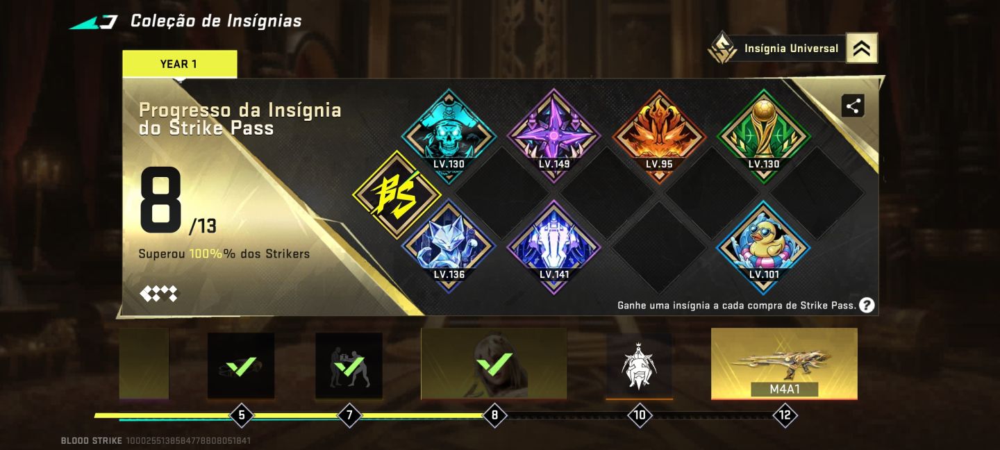 Conta Blood Strike - Skin Eterna da P90 Empírea