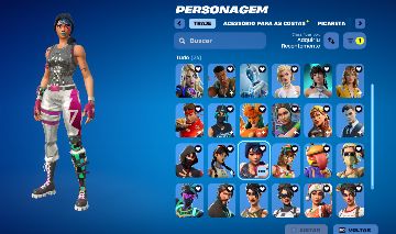CONTA FORTINITE COM PASSE SESON 1, IKONIK, GLOW E SKINS DE LOJA