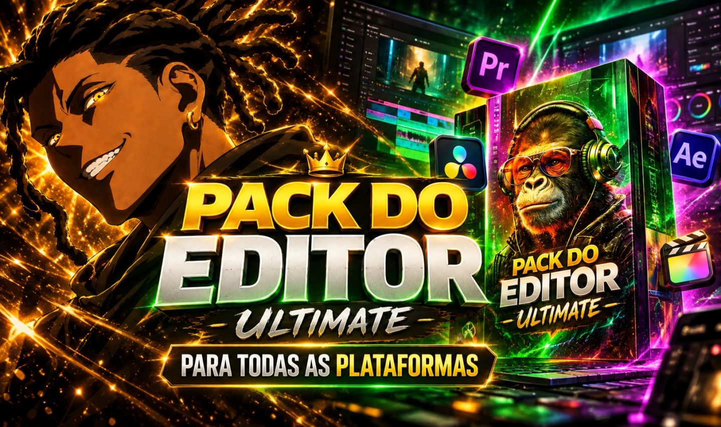 PACK DO EDITOR ULTIMATE | PLUGINS, TEMPLATES, VFX E SOUND EFFECTS | TOP VENDAS