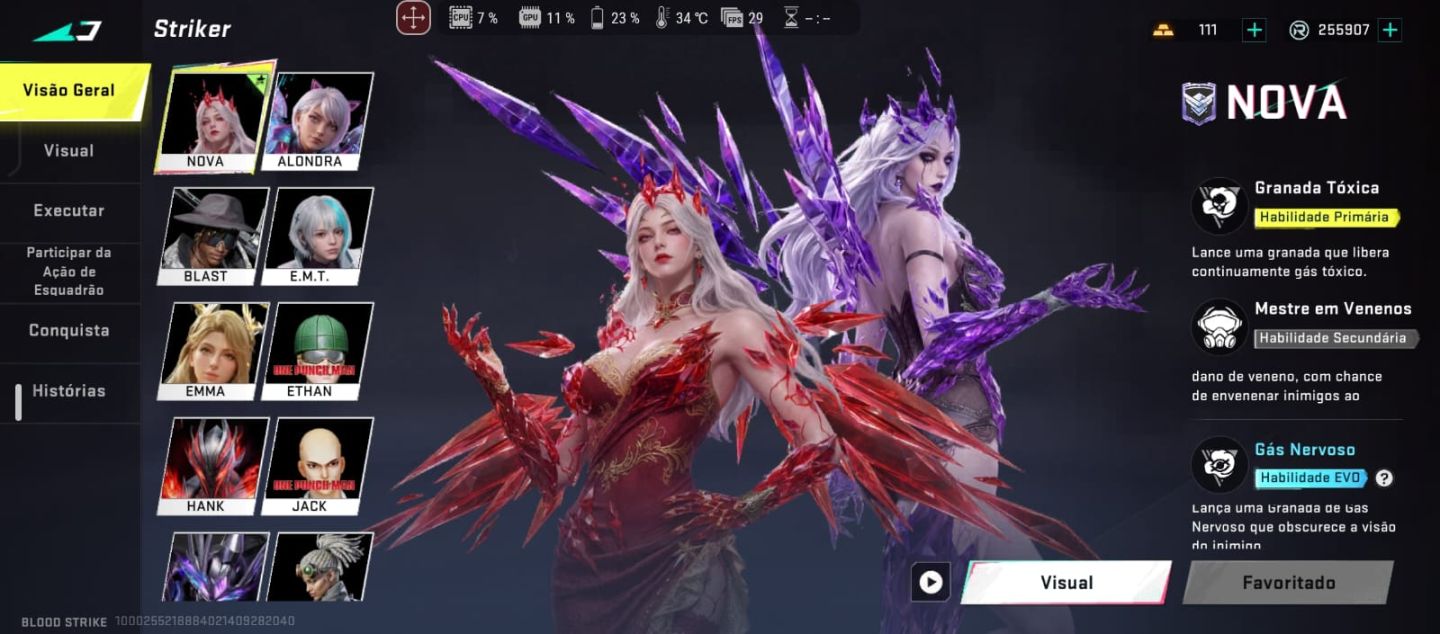 CONTA BLOOD STRIKE MUITO RARA COM SKINS ESCLUSIVA XTREME AK47 E BARRETAO LVL MAX