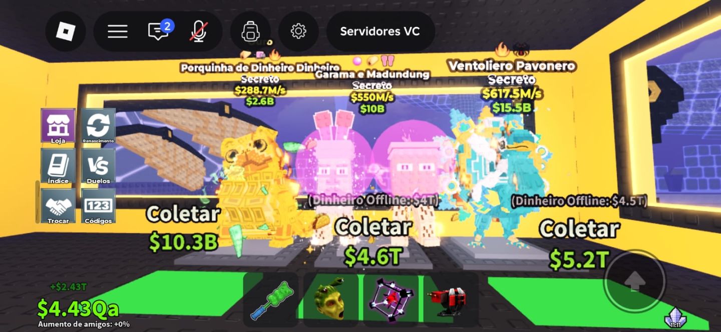 BRAINROTS RAROS E VALIOSOS