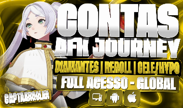 [CONTAS AFK JOURNEY] AFK J | CELESTIAL | HIPO | DIAMANTE | TICKETS | CRISTAIS