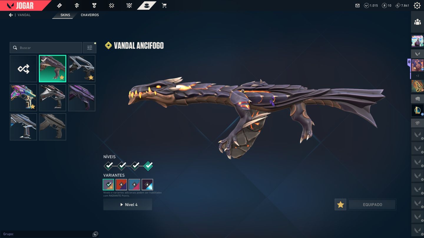 Conta Valorant - Muitas skins! 31 mil VPs gastos (1k+ reais)